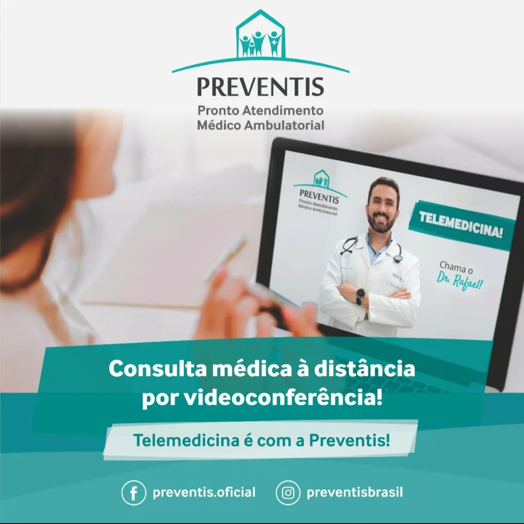 Telemedicina Preventis - consulta médica à distância por videoconferência com o Dr. Rafael Machado